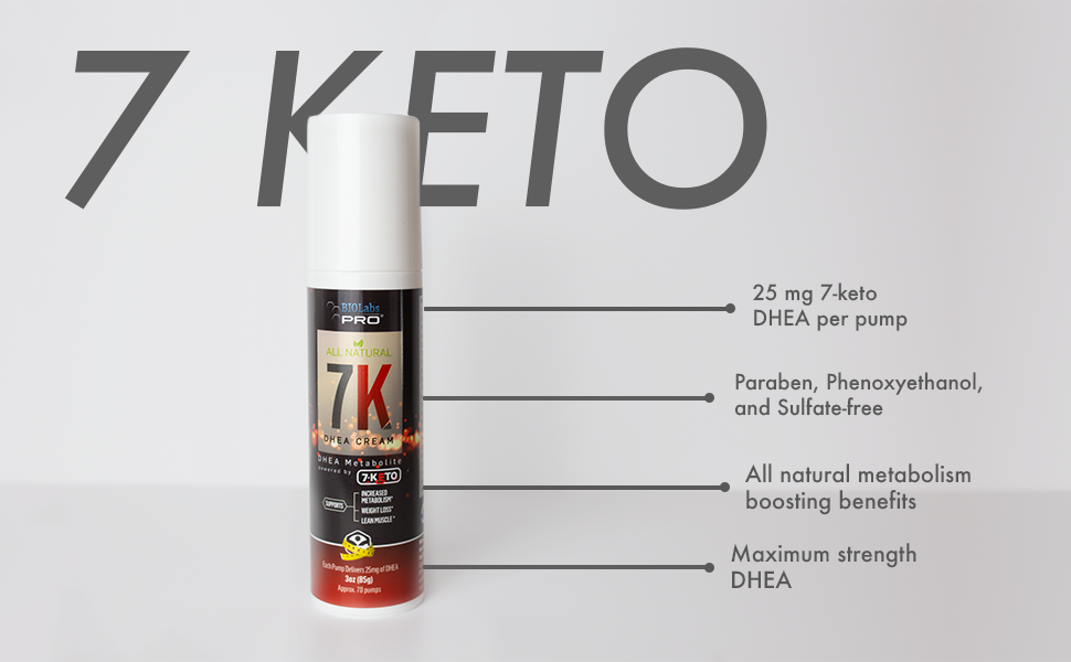 7Keto dhea Fat Burner All Natural 7K Dhea Cream