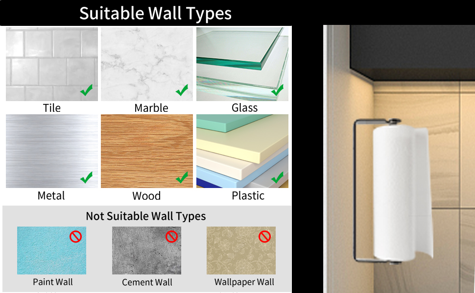 PEDORUBY Under Paper Towel Holder, Premium