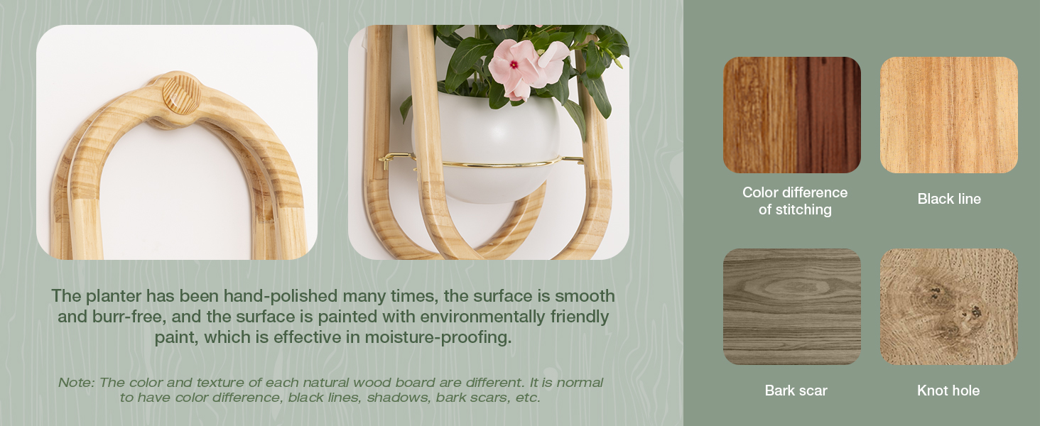 Flower shelf - raw wood