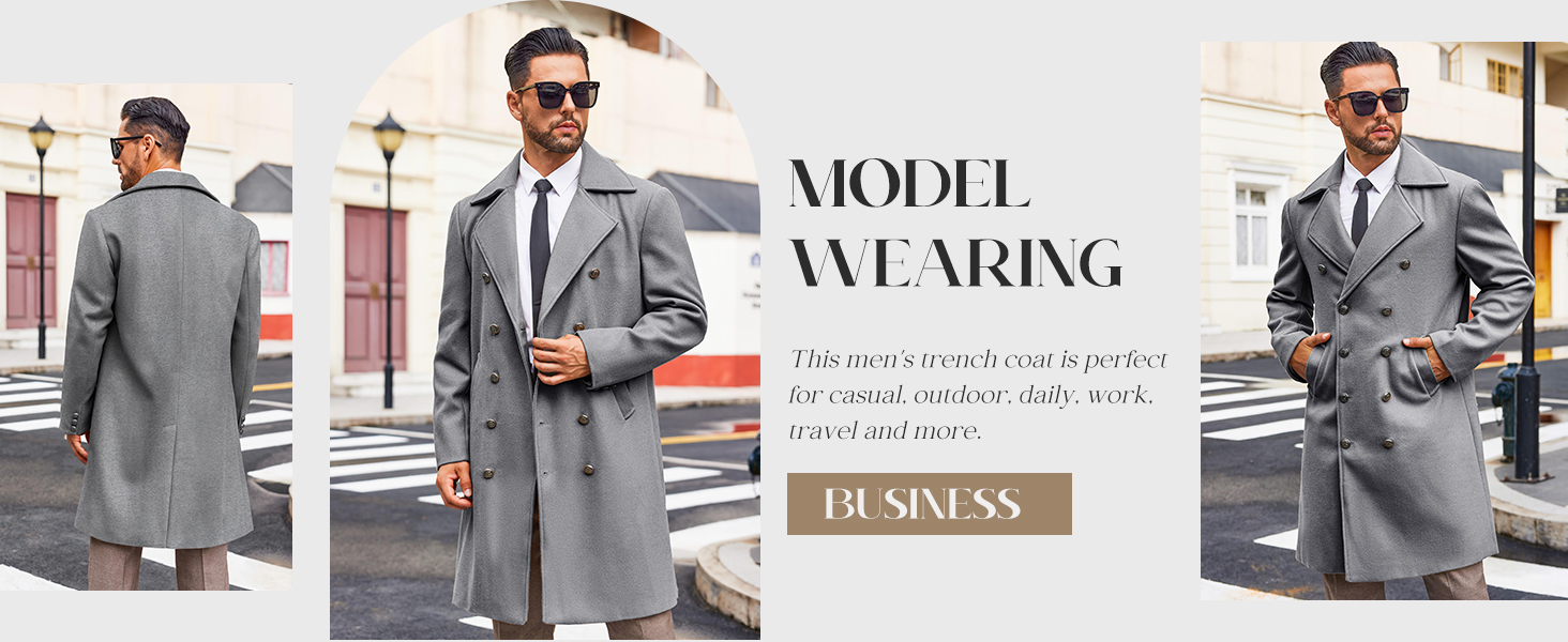 classic trench coat for men