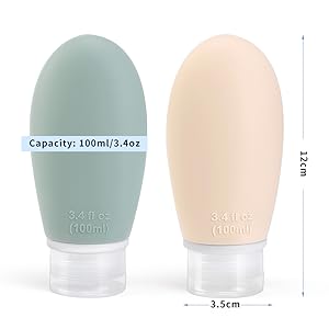 100ml silicone travel bottle