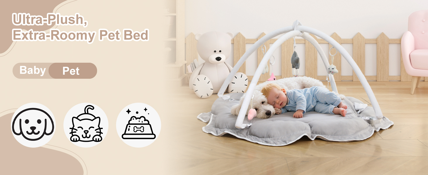 Ultra-Plush,Extra-Roomy Pet Bed