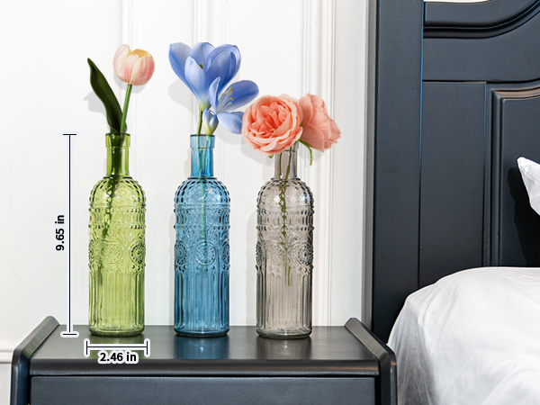 Amazon.com: Vintage Vase Decorative Glass Vases, Embossed
