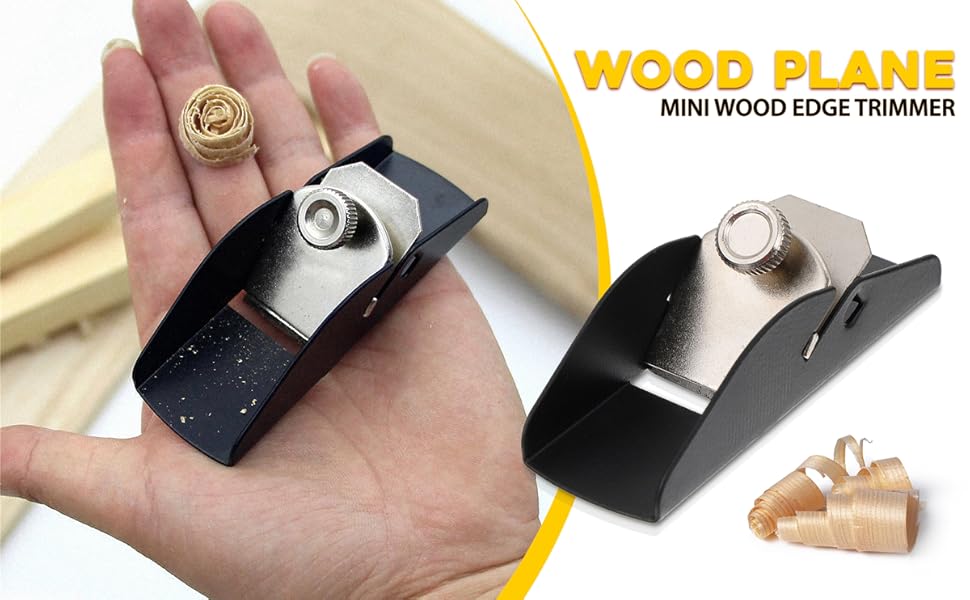 Hand Planer for Woodworking (3.4x1.18 X1) Hand Woodworking Tool Small Wood Planer