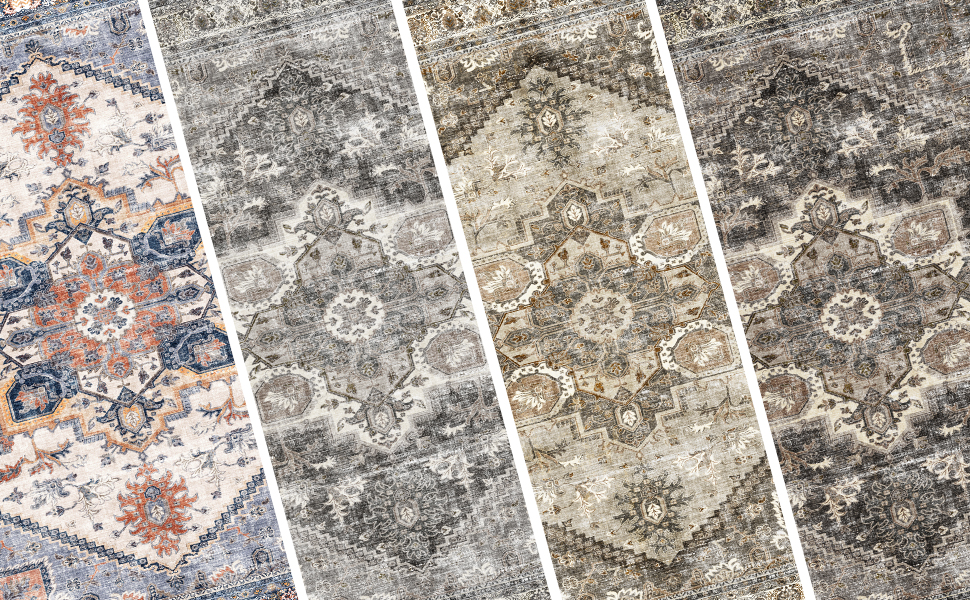 oriental rug floral medallion traditional rug vintage rug bedroom rugs 5x7 washable area rug