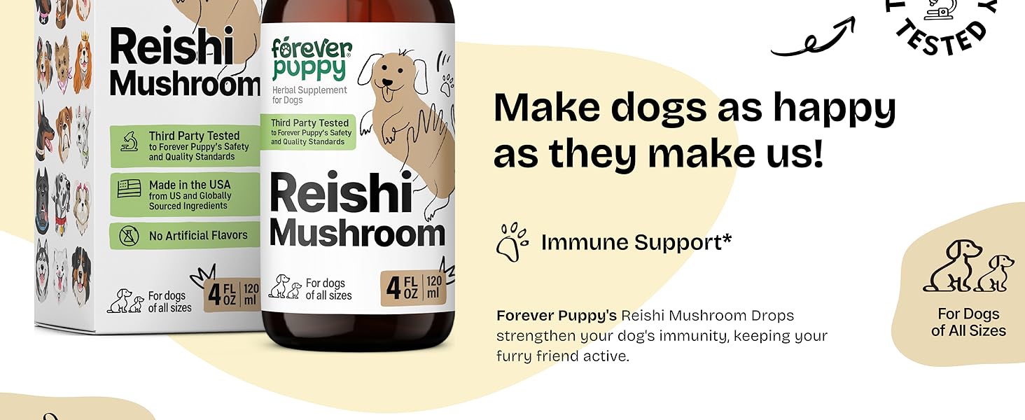 dog immune support for dogs mushrooms for dogs mushroom drops reishi mushrooms