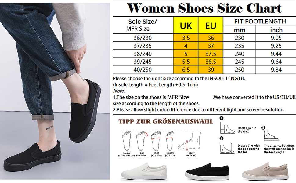 RVROVIC Women Canvas Slip-On Sneakers Soft Walking Shoes Rubber Sole Flat Loafers 26 RVROVIC Women Canvas Slip-On Sneakers Soft Walking Shoes Rubber Sole Flat Loafers