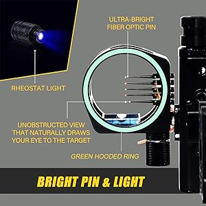 5 PINS SIGHT FOR COMPOUND BOW
