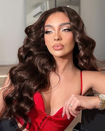 chocolate brown 13x6 hd lace front wigs human hair