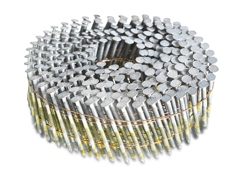 findmall Siding Nails 2Inch x .092Inch 15Degree Collated Wire Coil