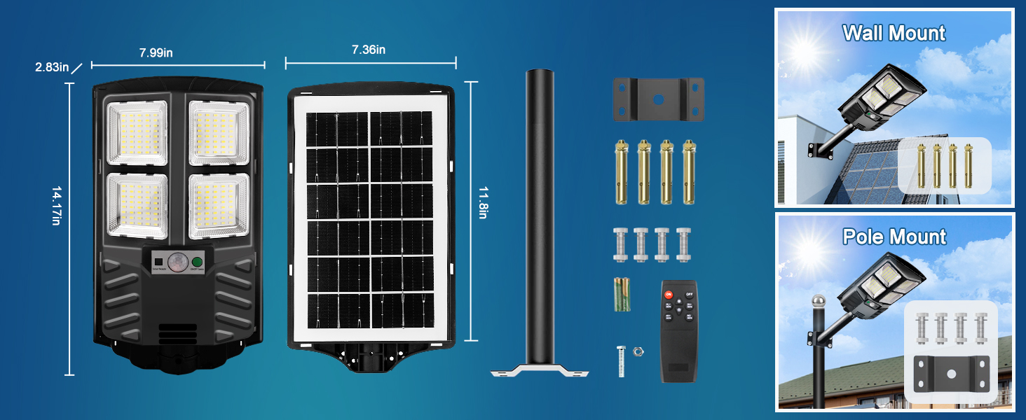 solar street lights outdoor