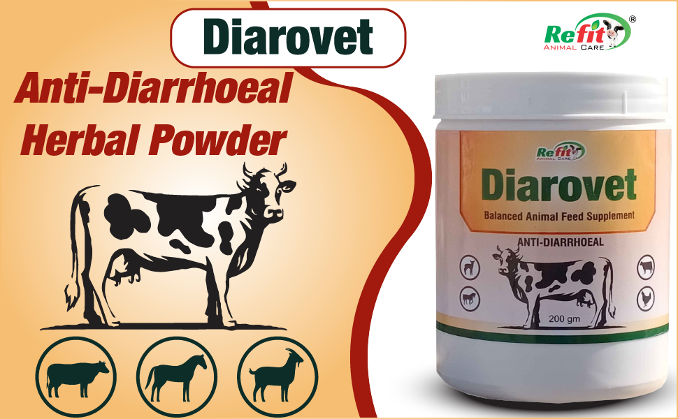 REFIT ANIMAL CARE Diarrhea Medicine Veterinary Powder for Cattle, Goat