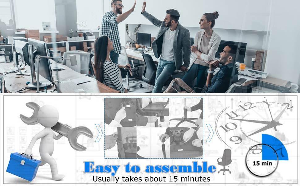 High Back PU Leather