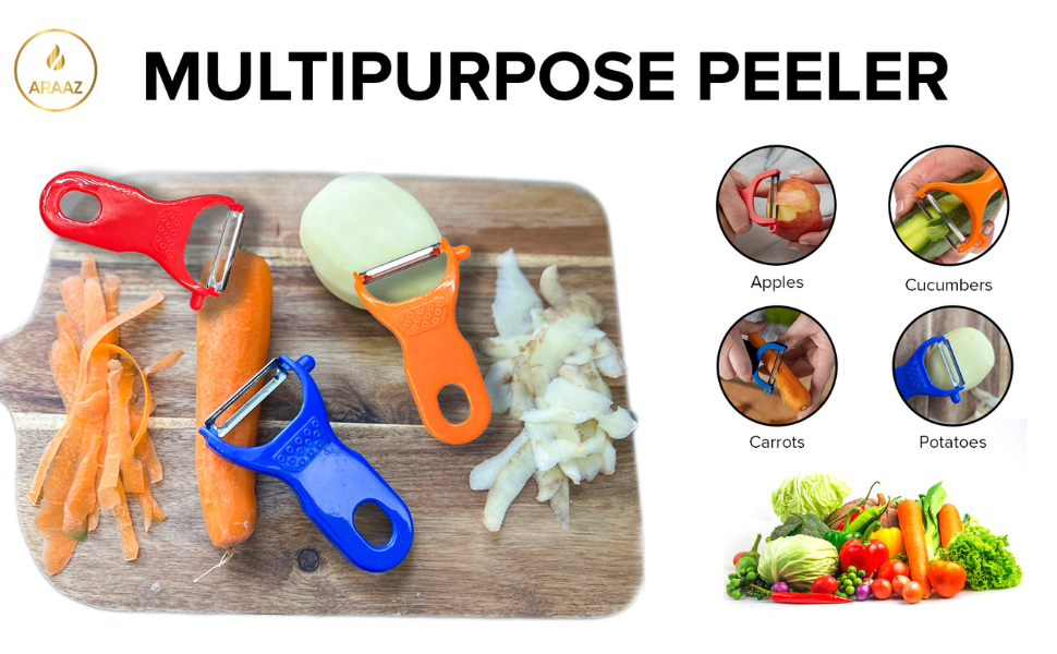 3Pack Potato Peelers, Stainless Steel Vegetable Peeler for Kitchen, Potatoes Peeler with Non