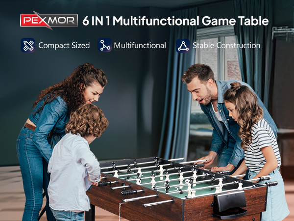 Amazon.com: PEXMOR 6-in-1 Multi Game Table for Adults, Combo