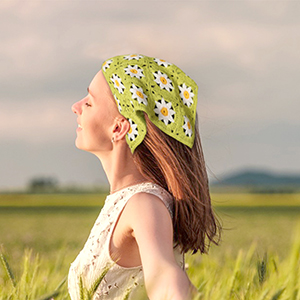 crochet hair bandana