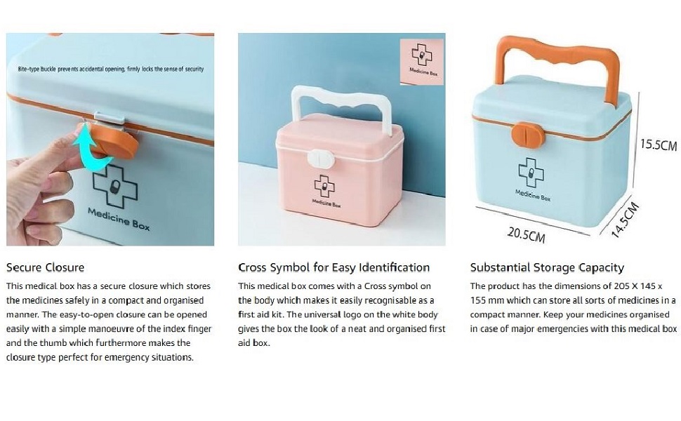 Medical Box Blue And Light Orange