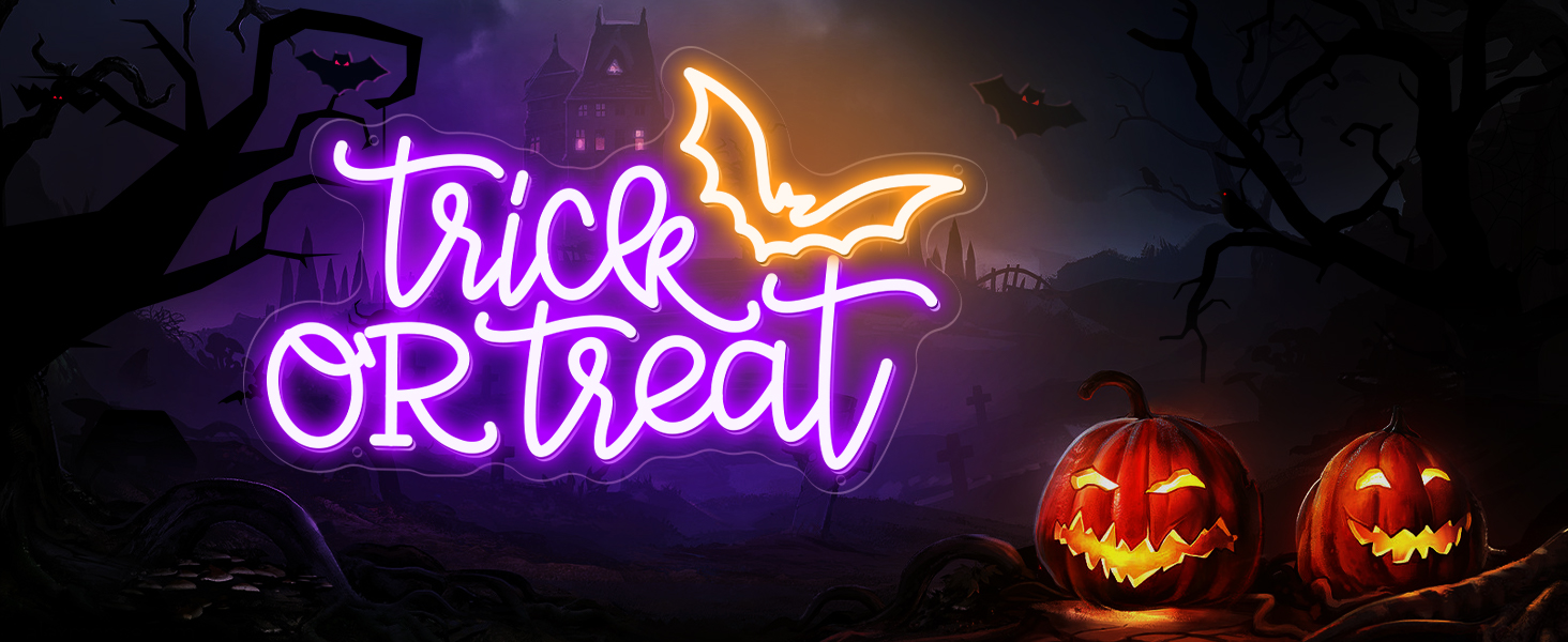 trick or treat sign