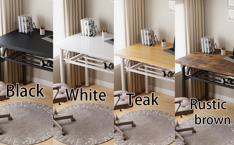 Mrsanmu 29.5 Inch Foldable Computer Desk, Small Folding