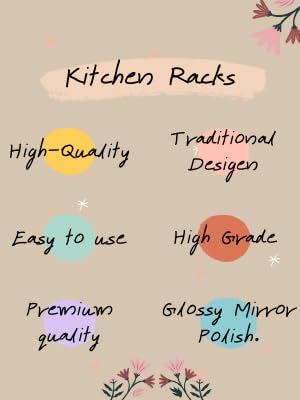 Multipurpose Storage Rack Steel Shelf Wall Mount stand Kitchen 3Utensils Dish RackSPN-MN1C6C