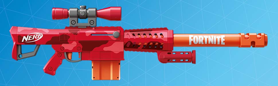 Hasbro Fortnite Heavy Sr Wyrzutnia Strzałek, Czerwony