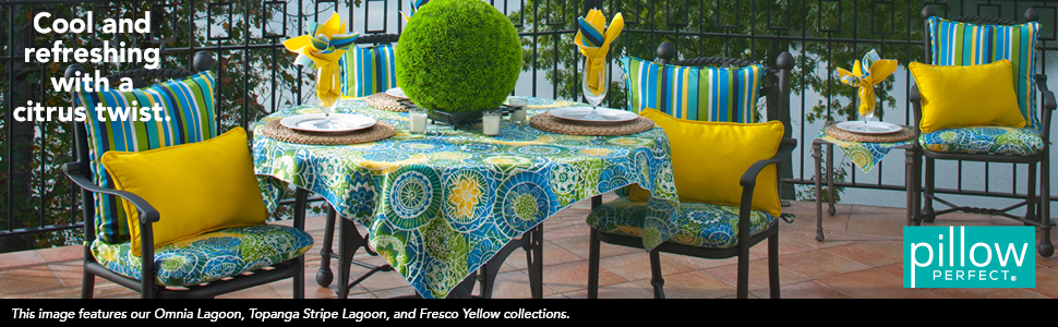 Pillow Perfect Outdoor Patio Cushions