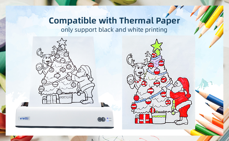 portable thermal printer for travel office 