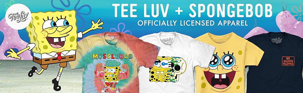 Amazon.com: Tee Luv Men's Spongebob Squarepants Cartoon