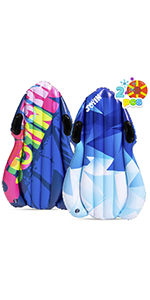 2 Pack 40" Inflatable Snow Sleds Tube