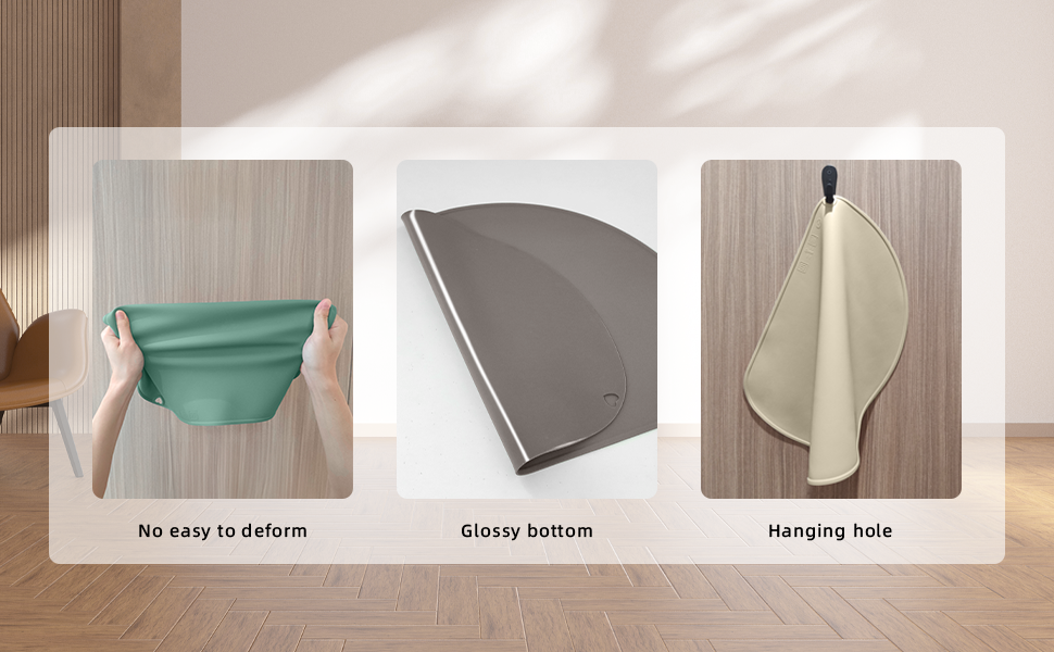 KVK Cat Food Mat Food Grade Silicone 2 Pack Non Slip Food