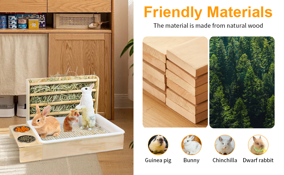 3 in 1 Rabbit Hay Feeder