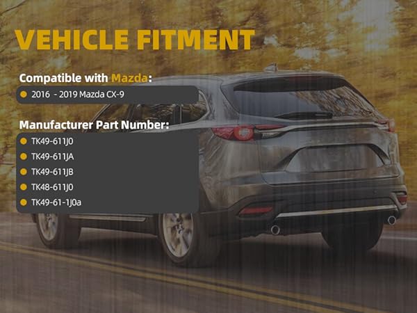 Uconnect 8" Touch Screen Glass Digitizer Navigation Radio Mazda CX9 cx 9 TK48-611J0 TK49-611JA 