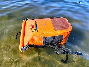 Meanhigh Dry Bag Reflective Chest Strap with Emergency Whistle