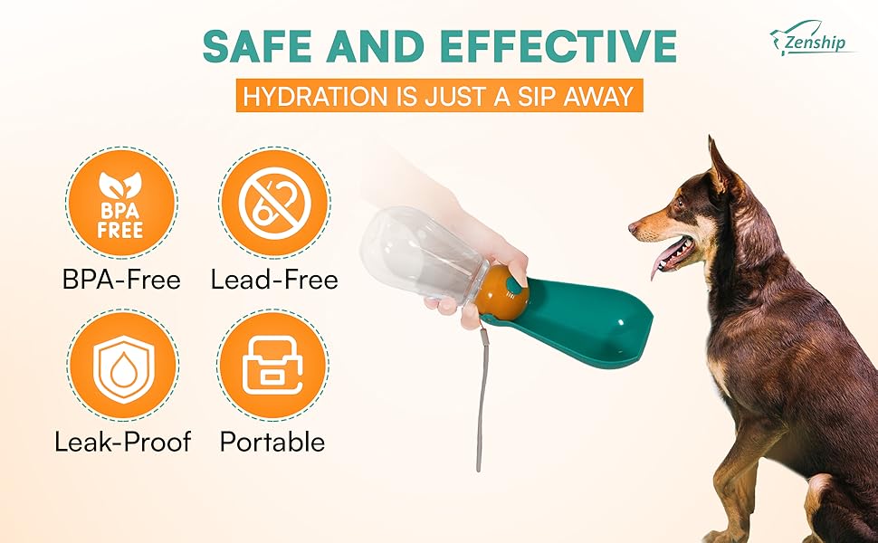 Portable Foldable Dog Water Bottle