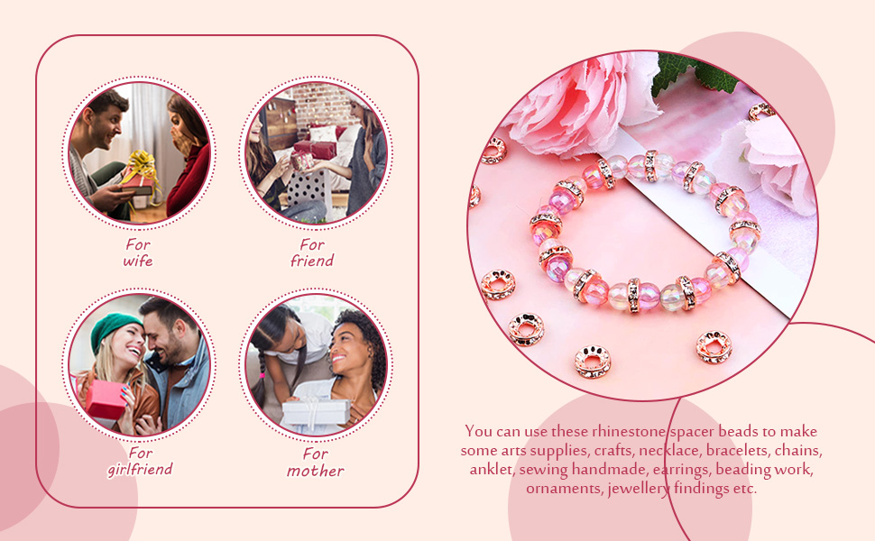 Crystal Rhinestone Spacer Beads