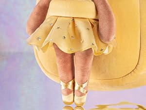 Gloveleya Toddler Backpack Baby Ballerina Girl Gifts Plush Curly Hair Ballet Backpack