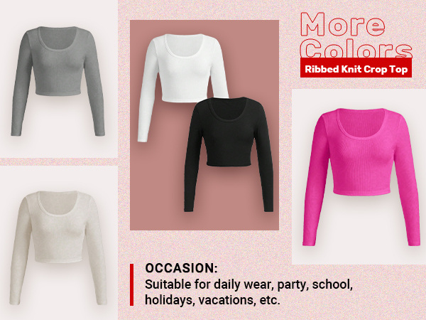 Tシャツ・カットソー [as if calie] GURLS CROP LONG SLEEVE T