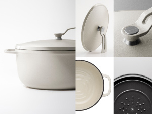 バーミキュラ 鋳物ホーロー鍋 22cm ［浅型］ マットリネンベージュ Amazon.co.jp: バーミキュラ 鋳物ホーロー鍋 22cm マットリネン