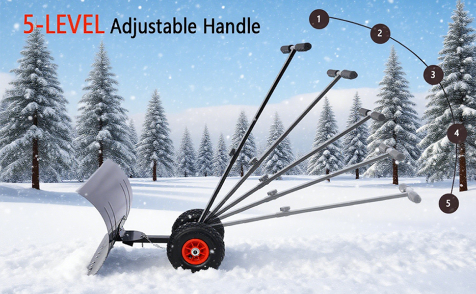 Snow Shovel with Wheels