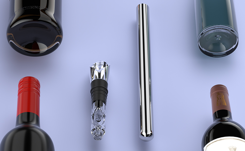 Wine Chiller, 3in1 Stainless Steel Wine Chiller Rapid