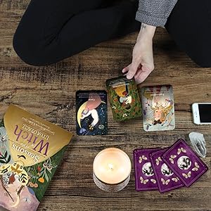 Litha cards in use on floor