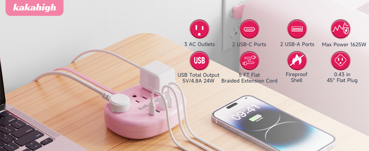 Pink Extension Cord