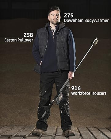 Forts Downham Bodywarmer, Easton Pullover & Workforce Trousers