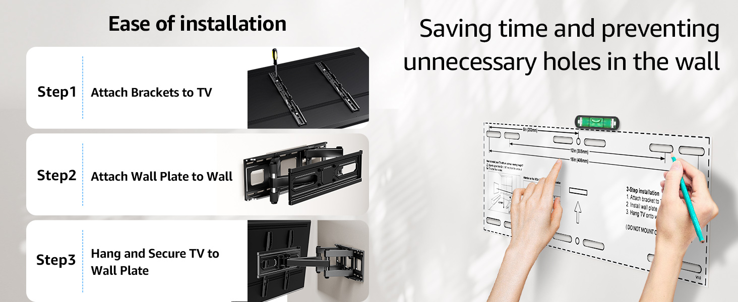 EconoMe TV Wall Mount for Most 3270 inch Flat Screen/LED