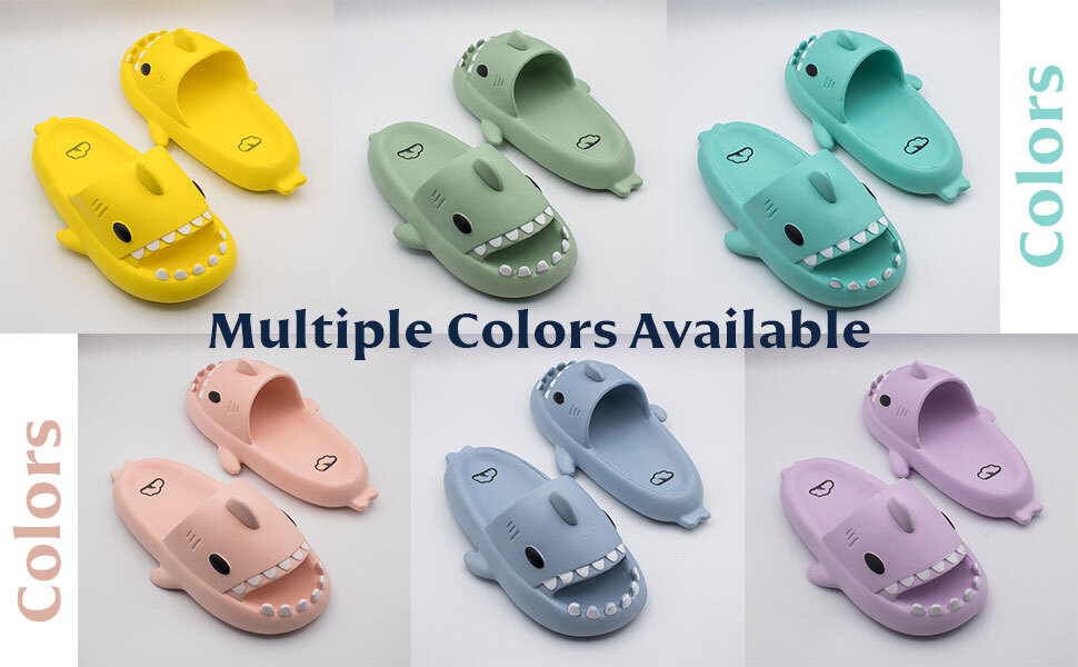 The Cloudsharks Originals Cartoon Shark Slides for Men