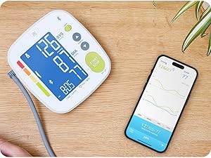 Automatically sync blood pressure data via bluetooth blood pressure monitor