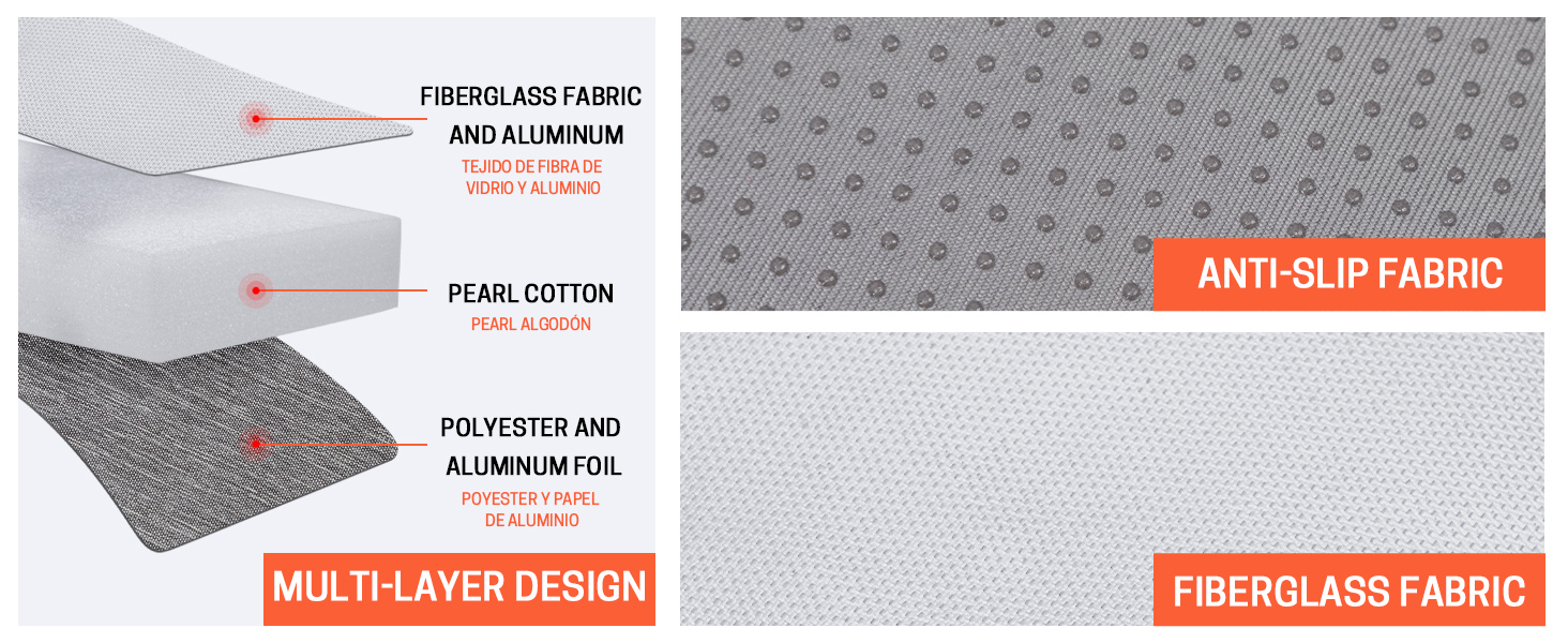 WISEPRO RV Vent Insulator, 2 Pack RV Sunroof Insulator with