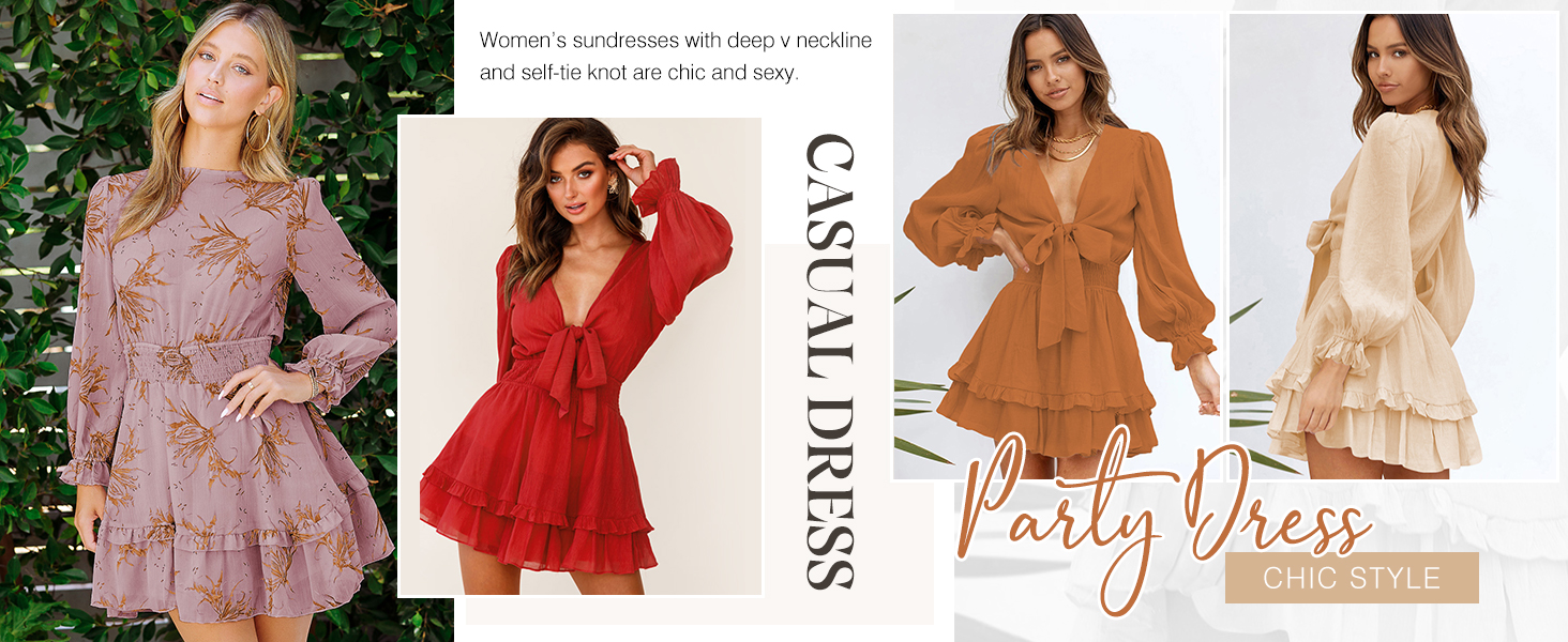 Anloli V Neck Dresses