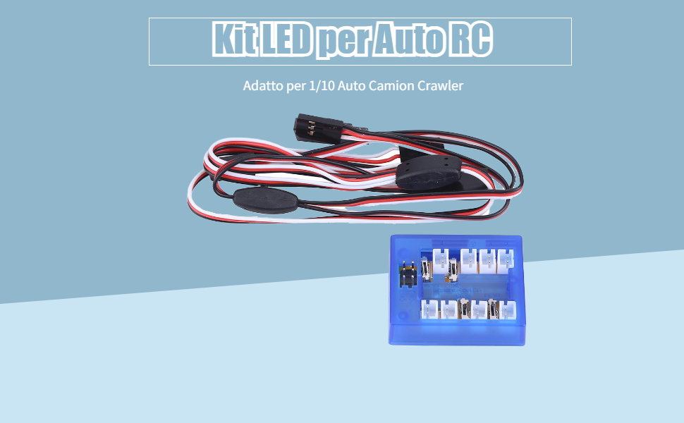 Dilwe Kit LED per Auto RC, Assemblare Il Kit del Sistema di