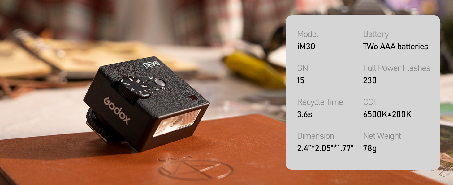 IM 30 Mini Camera Flash for Canon